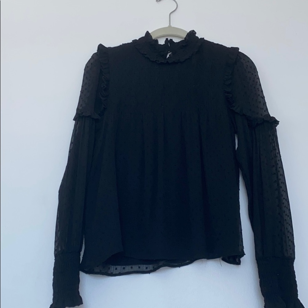 Black layered Zara blouse
